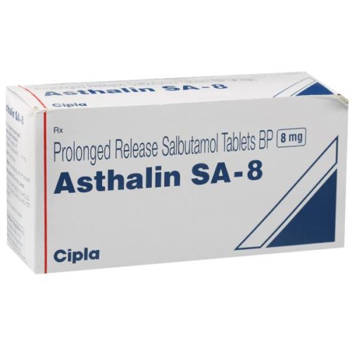 Buy Asthalin SA 8 Tablets Online On COD Salbutamol For Sale